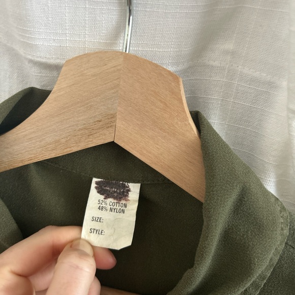 Vintage 1980’s Men's Olive Green Military Jacket - Picture 4 of 4